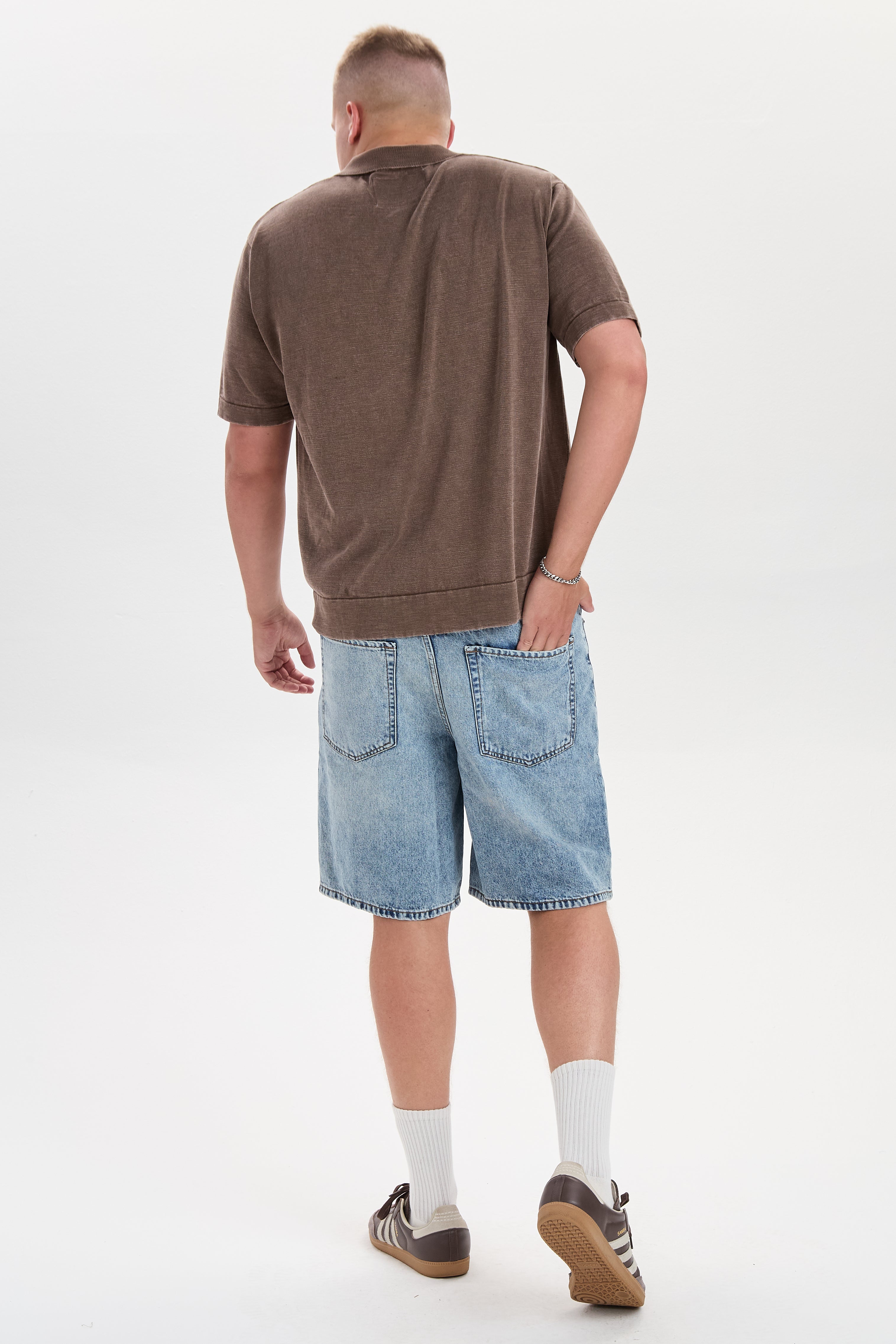 DXHektor Relaxed Fit Denim Shorts Blue